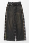 Plaid Pattern Bicolor Denim Pants/チェックバイカラーデニム メゾンスペシャル/MAISON SPECIAL BLK(ブラック)