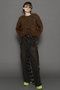 Plaid Pattern Bicolor Denim Pants/チェックバイカラーデニム メゾンスペシャル/MAISON SPECIAL