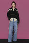 Plaid Pattern Bicolor Denim Pants/チェックバイカラーデニム メゾンスペシャル/MAISON SPECIAL