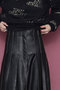 Tack Pleats Vegan Leather Long Skirt/タックプリーツヴィーガンレザーロングスカート メゾンスペシャル/MAISON SPECIAL