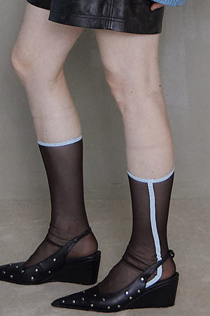 メゾンスペシャル/MAISON SPECIALのSee-through Line Socks/シースルーラインソックス(140700/140701)