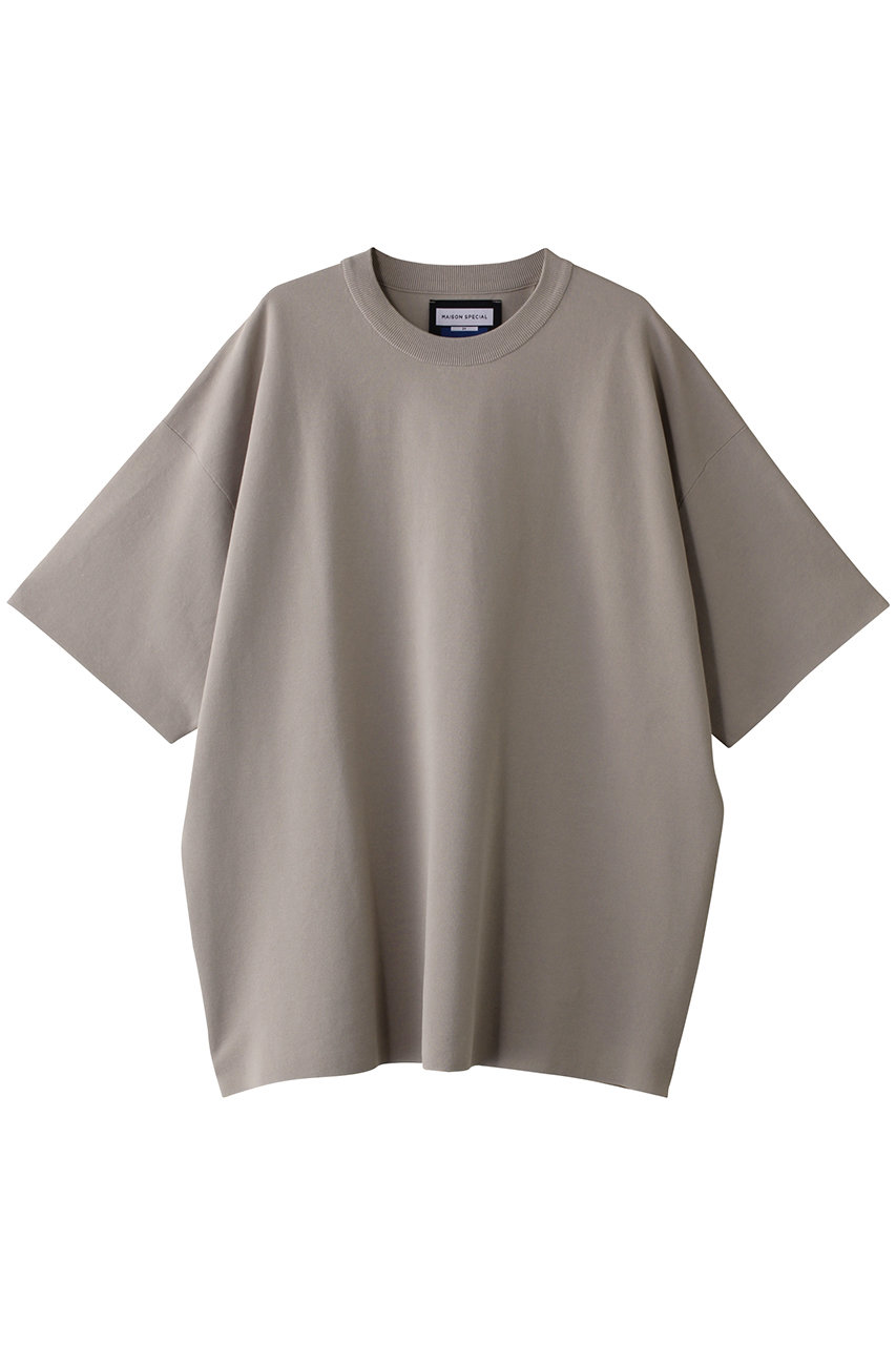 MAISON SPECIAL 【UNISEX】18gauge ウォッシャブルミラノリブS/Sニット (G.BGE(グレーベージュ), 2) メゾンスペシャル ELLE SHOP MAISON SPECIAL 【UNISEX】18gauge ウォッシャブルミラノリブS/Sニット (G.BGE(グレーベージュ), 2) メゾンスペシャル ELLE SHOP