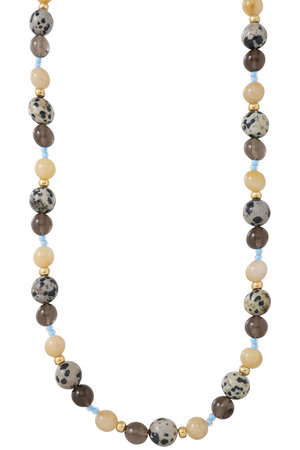 メゾンスペシャル/MAISON SPECIALのイエロージェイドコンビネックレス(150200/150201)