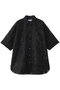 【UNISEX】メッシュフラワー刺しゅう半袖シャツ メゾンスペシャル/MAISON SPECIAL BLK(ブラック)