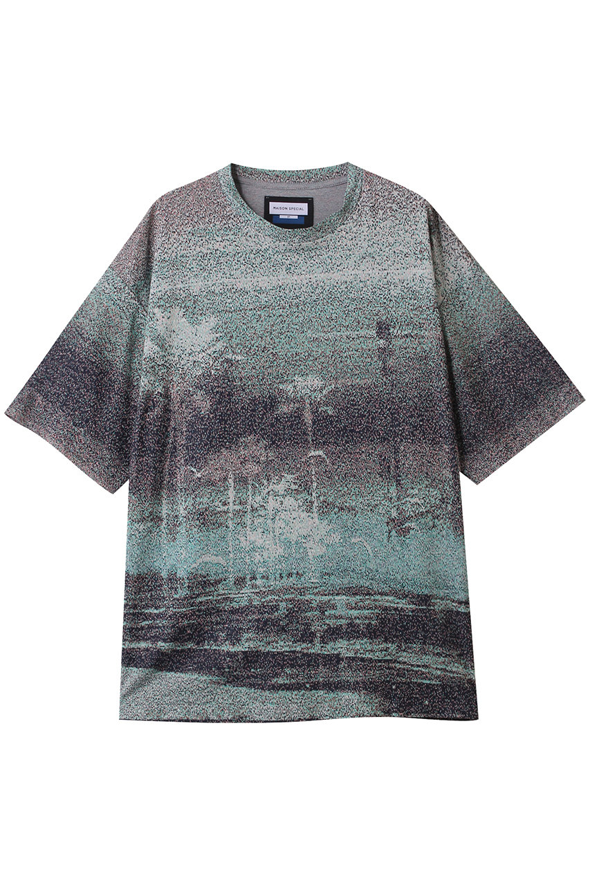 MAISON SPECIAL 【UNISEX】フォトJQニットTシャツ-Nature (MLT1(マルチカラー), 1) メゾンスペシャル ELLE SHOP MAISON SPECIAL 【UNISEX】フォトJQニットTシャツ-Nature (MLT1(マルチカラー), 1) メゾンスペシャル ELLE SHOP