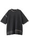【UNISEX】ハイツイストピグメントブリーチニットTシャツ メゾンスペシャル/MAISON SPECIAL BLK(ブラック)