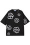 【UNISEX】フラワーハンドプリントS/STシャツ メゾンスペシャル/MAISON SPECIAL BLK(ブラック)