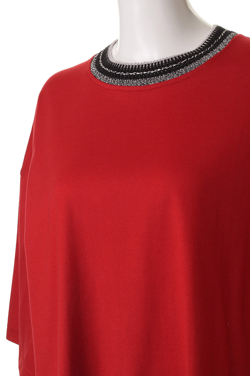 MAISON SPECIAL(メゾンスペシャル)｜【UNISEX】襟リブニット切替 T