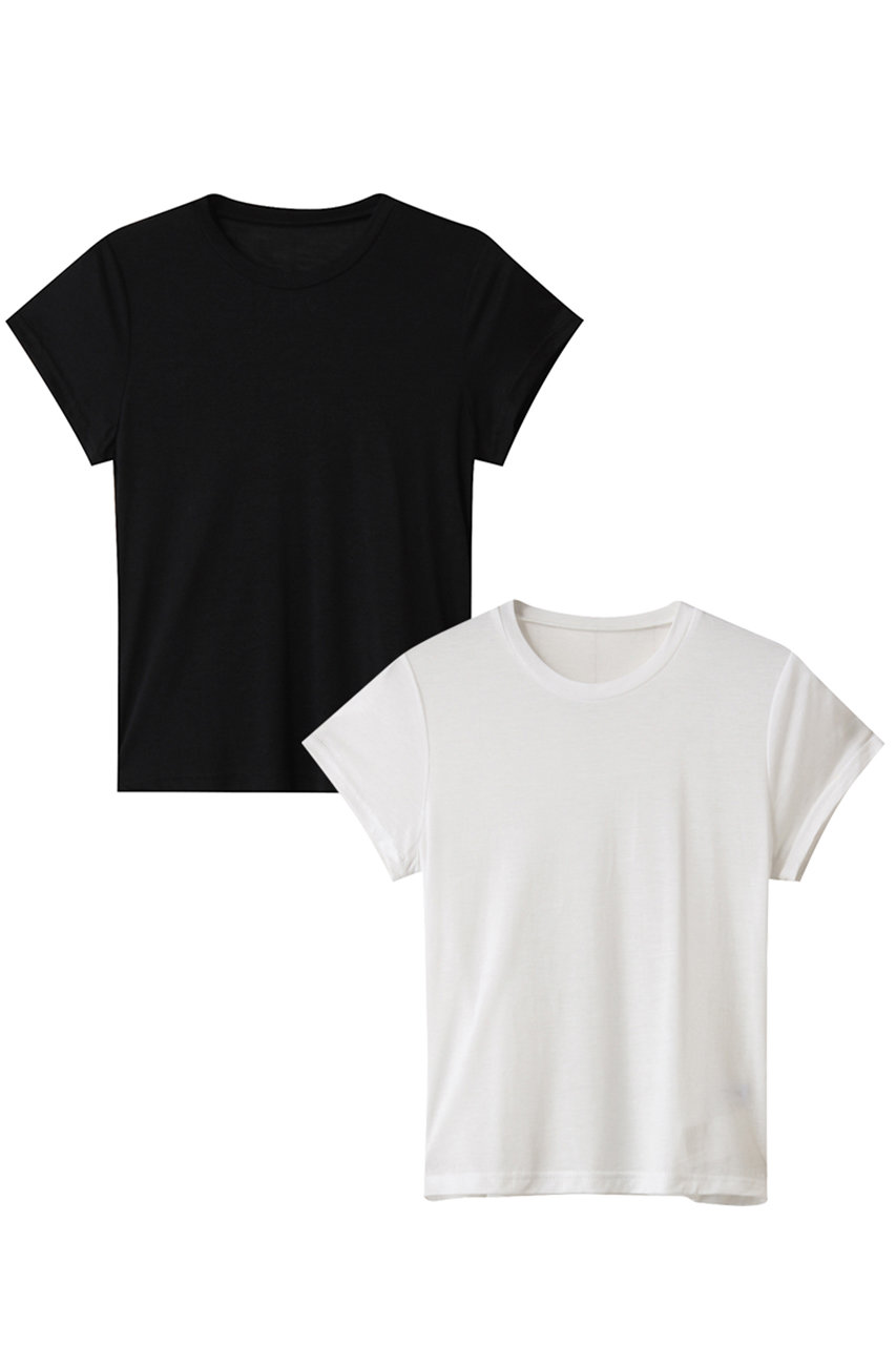 MAISON SPECIAL パックTEE (BLK(ブラック)×WHT(ホワイト), FREE) メゾンスペシャル ELLE SHOP MAISON SPECIAL パックTEE (BLK(ブラック)×WHT(ホワイト), FREE) メゾンスペシャル ELLE SHOP