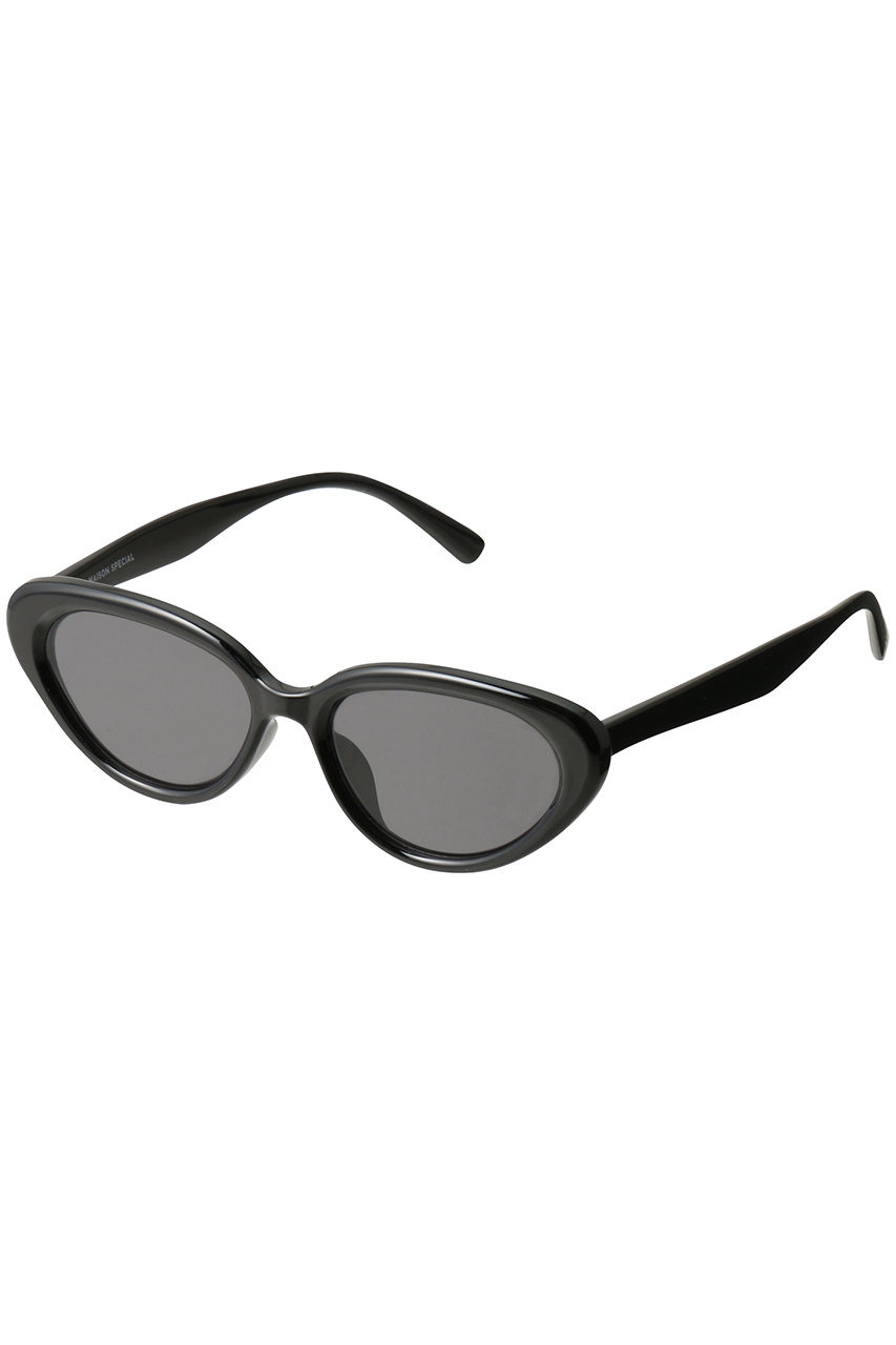 メゾンスペシャル/MAISON SPECIALの【UNISEX】フラットレンズキャッツアイサングラス(BLK(ブラック)/11251661220)