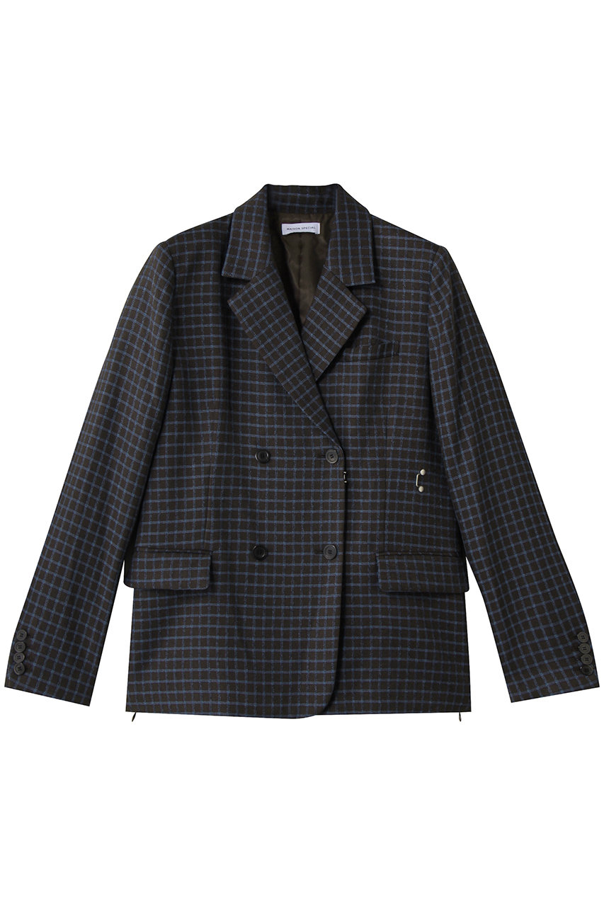 MAISON SPECIAL 2WAYホックジャケット (BRN(ブラウン), FREE) メゾンスペシャル ELLE SHOP MAISON SPECIAL 2WAYホックジャケット (BRN(ブラウン), FREE) メゾンスペシャル ELLE SHOP