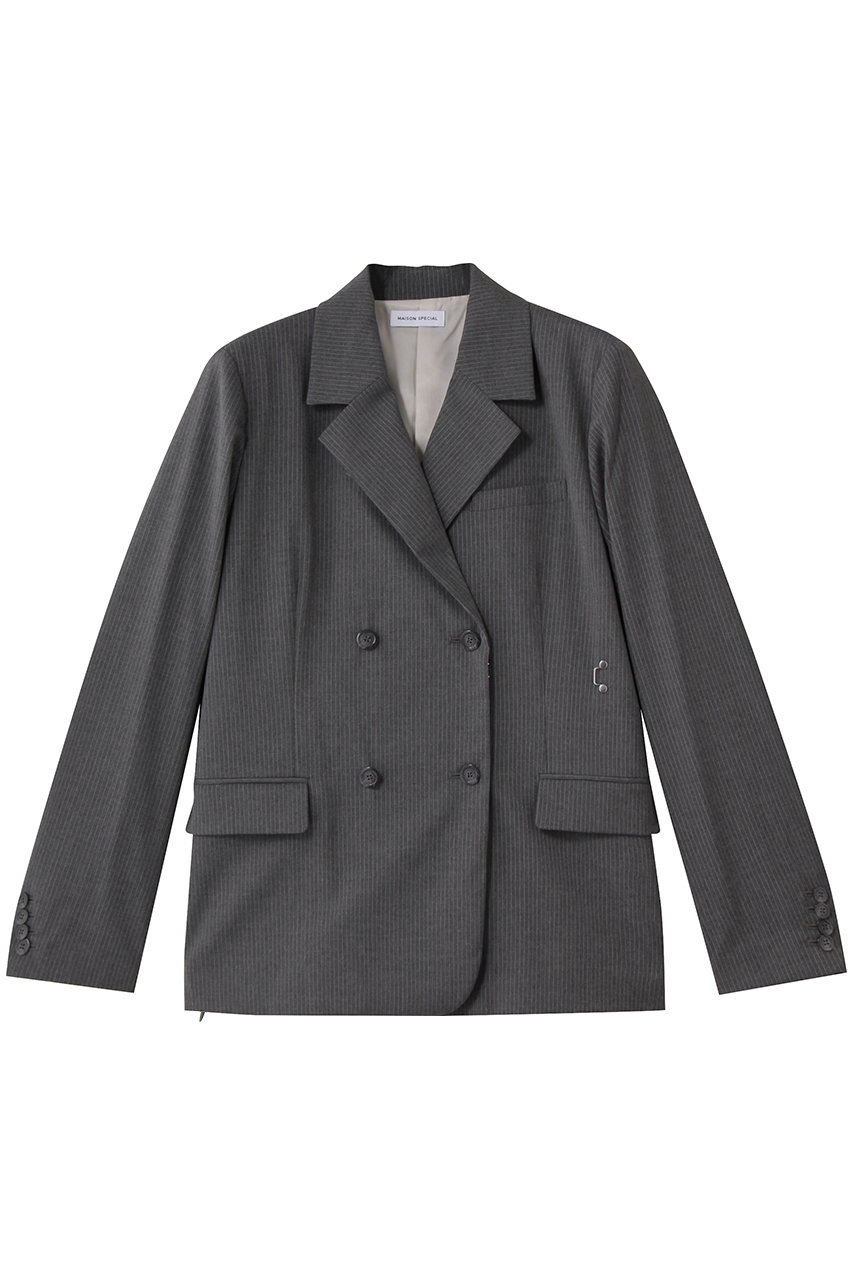 MAISON SPECIAL 2WAYホックジャケット (C.GRY(チャコールグレー), FREE) メゾンスペシャル ELLE SHOP MAISON SPECIAL 2WAYホックジャケット (C.GRY(チャコールグレー), FREE) メゾンスペシャル ELLE SHOP