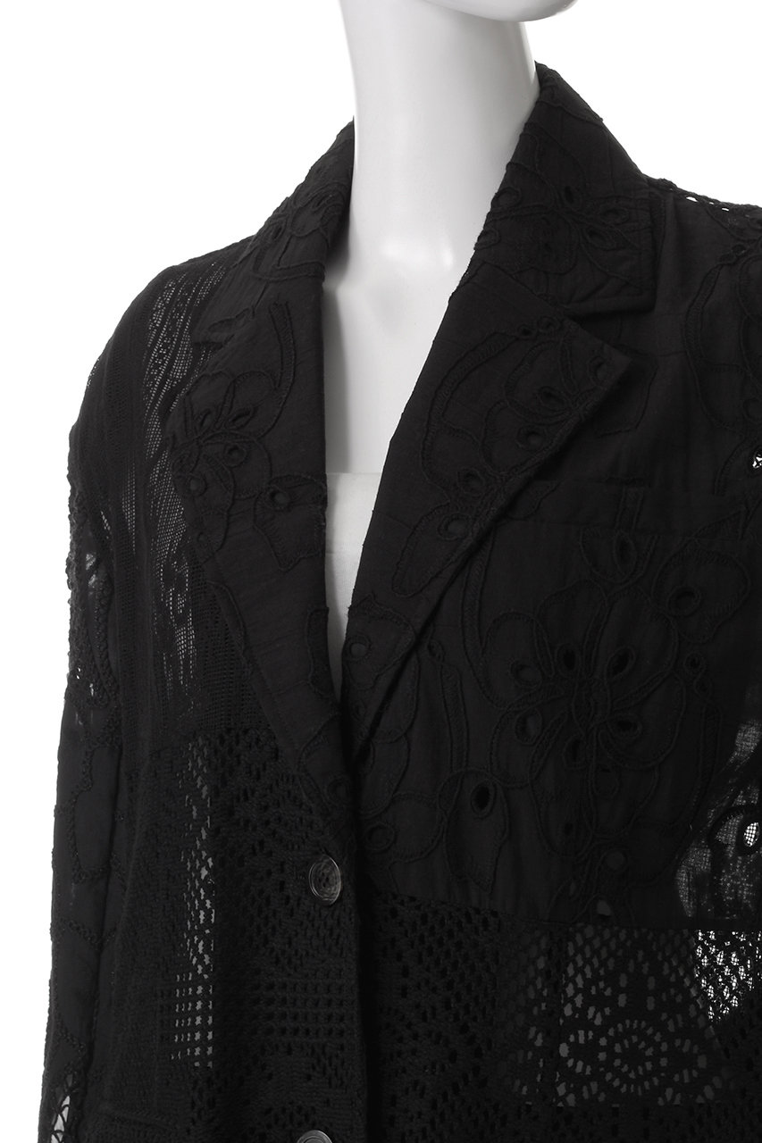 MAISON SPECIAL(メゾンスペシャル)｜Lace Fabric Docking Jacket