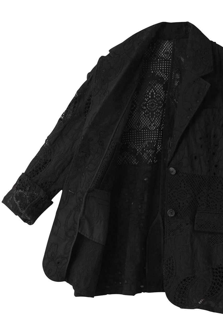 MAISON SPECIAL(メゾンスペシャル)｜Lace Fabric Docking Jacket