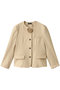 Motif Collarless Jacket/モチーフノーカラージャケット メゾンスペシャル/MAISON SPECIAL BGE(ベージュ)