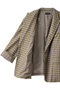 Plaid Pattern Oversize Single Jacket/チェックオーバーサイズシングルジャケット メゾンスペシャル/MAISON SPECIAL