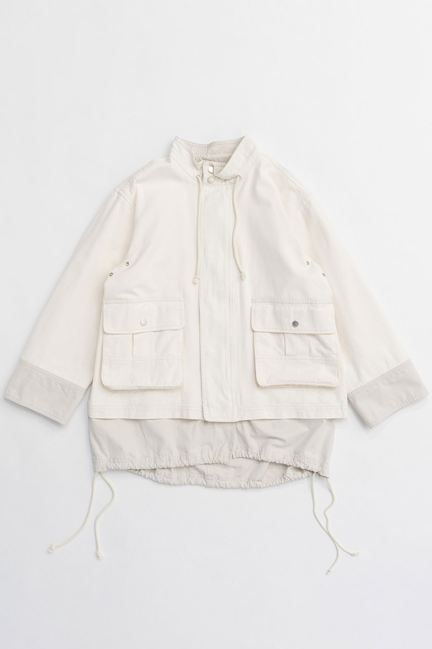 メゾンスペシャル/MAISON SPECIALの【予約販売】Multi Fabric Utility Coat/マルチファブリックユーティリティーコート(WHT(ホワイト)/21251165303)