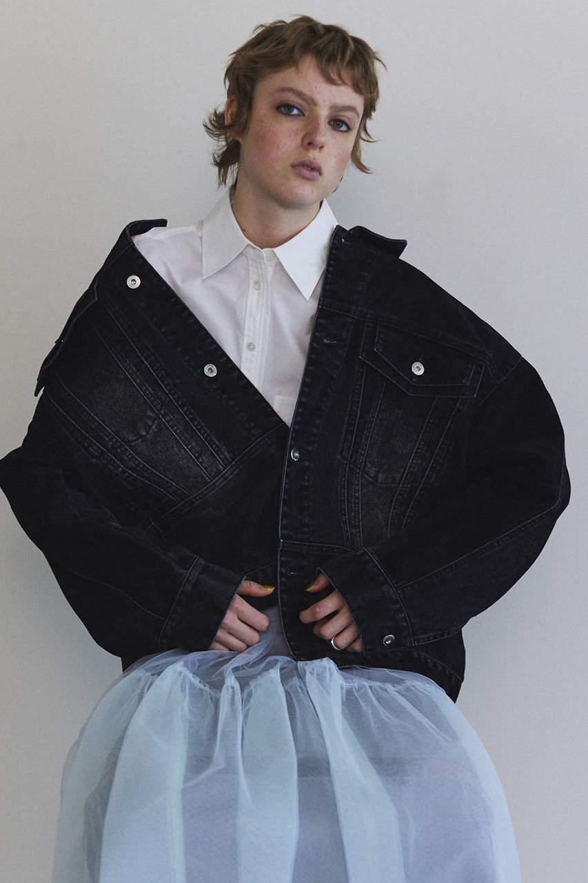 【限定価格セール！】 MAISON Denim Flocking SPECIAL(メゾンスペシャル)｜Oversize ジャケット・アウター