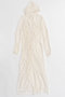 【予約販売】Mesh Fabric Docking Hood Dress/メッシュドッキングフードワンピース メゾンスペシャル/MAISON SPECIAL WHT(ホワイト)