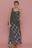 Plaid Pattern Combination Frill Dress/チェックコンビフリルワンピース