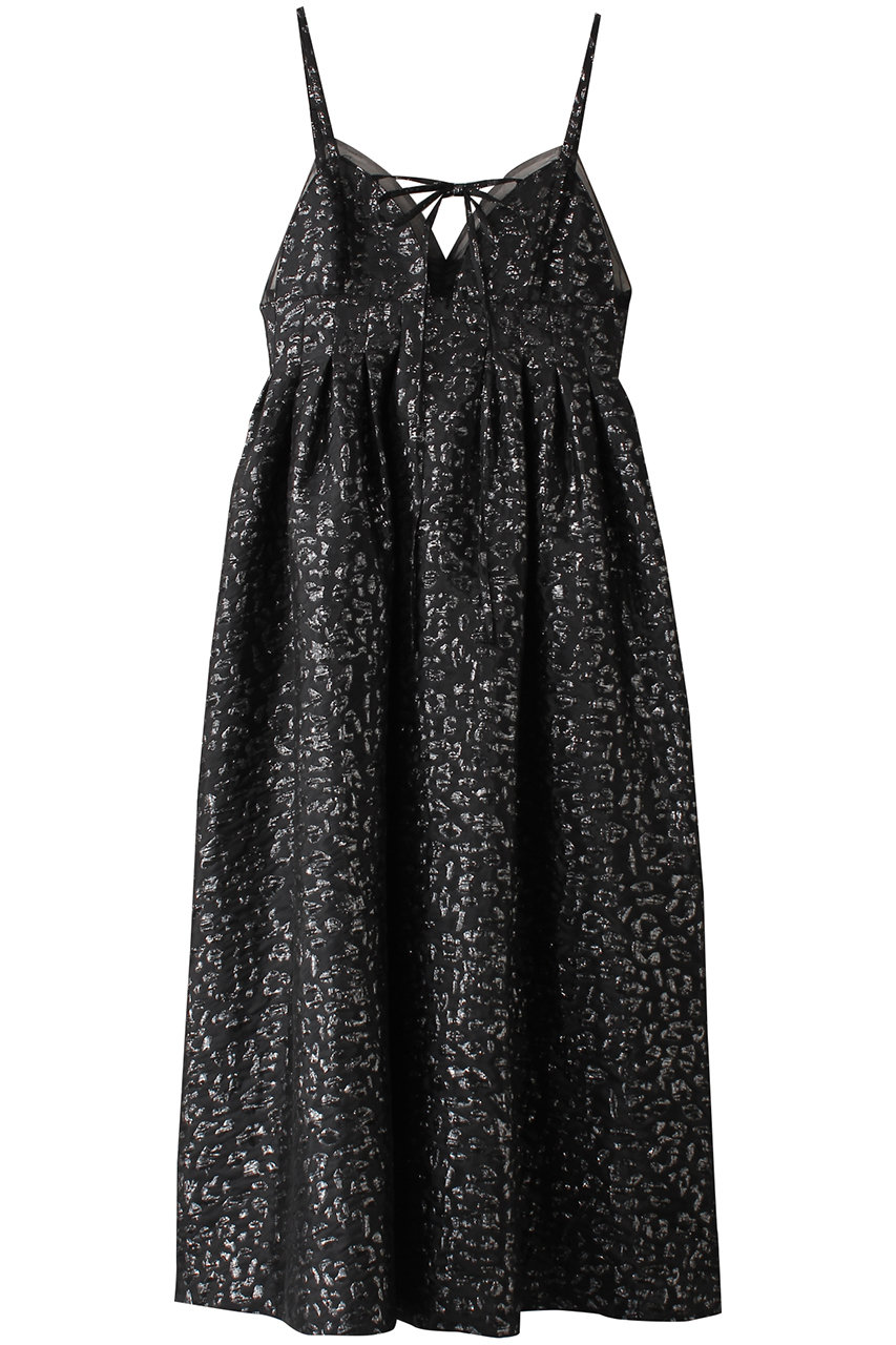 メゾンスペシャル/MAISON SPECIALのLame Jacquard Volume Silhouette Dress/ラメジャガードボリュームワンピース(BLK(ブラック)/21251265802)