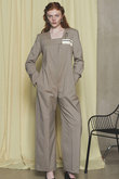 Collarless Jacket Rompers/ノーカラージャケットロンパース