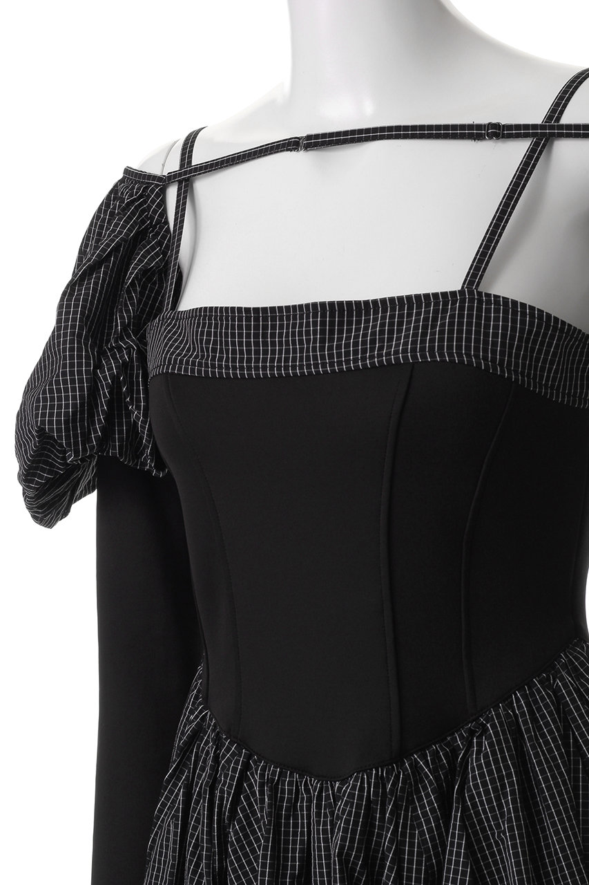 MAISON SPECIAL(メゾンスペシャル)｜Puffy Bolero Set Plaid Pattern