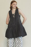 Denim Mini Dress/デニムミニワンピース