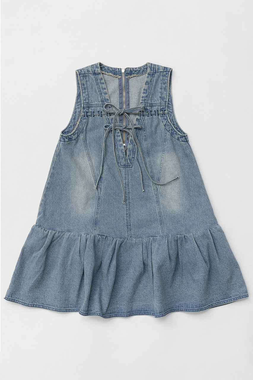 メゾンスペシャル/MAISON SPECIALの【予約販売】Denim Mini Dress/デニムミニワンピース(BLU(ブルー)/21251315203)