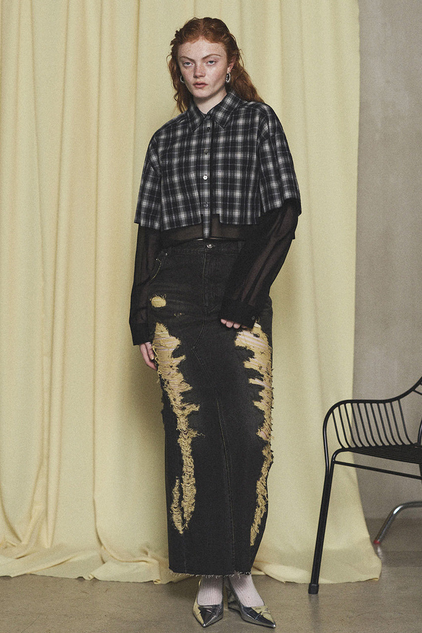 MAISON SPECIAL(メゾンスペシャル)｜Layered Sheer Fabric Short