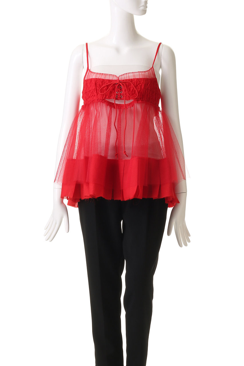 【タグ付未着用】メゾンスペシャル チェックバルーンチュニック ブラウン Balloon Tunic