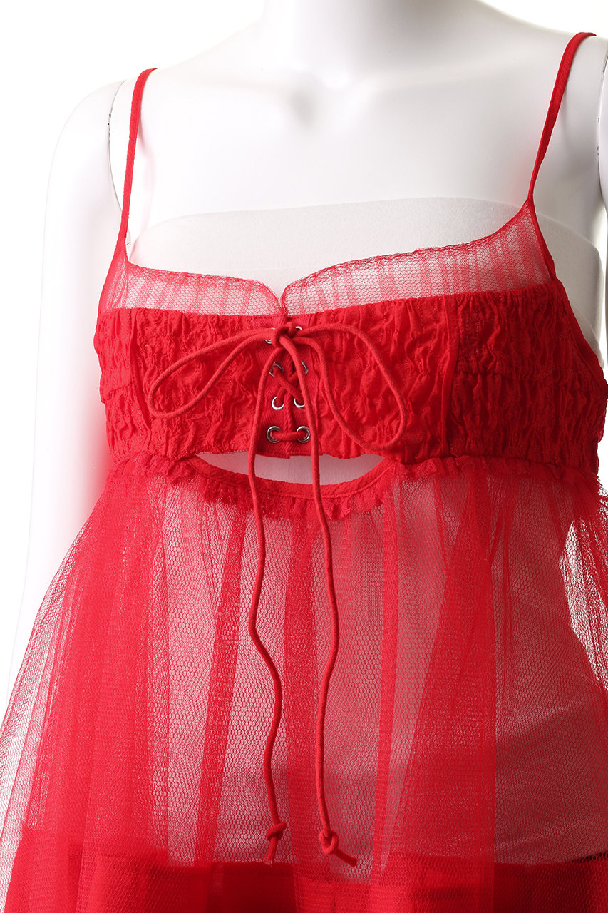 【新品未使用】メゾンスペシャル　トップス　夏　tulle tunic MAISON SPECIAL ブラウス シャツ See-through Tulle Tunic