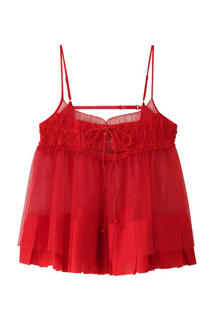 メゾンスペシャル/MAISON SPECIALのSee-through Tulle Tunic/シースルーチュールチュニック(110500/110505)