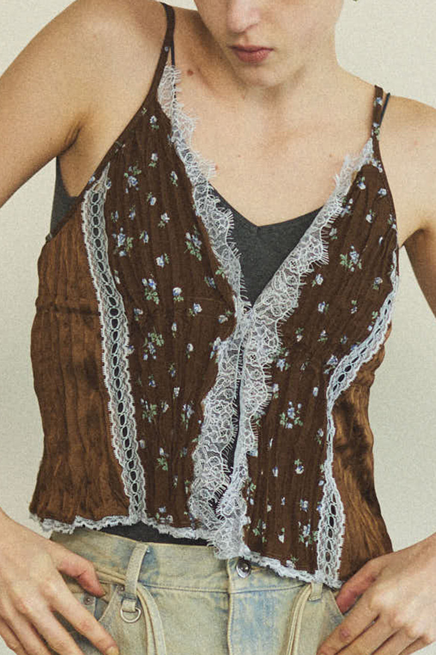 MAISON SPECIAL スモールフラワーワッシャーキャミソール MAISON SPECIAL(メゾンスペシャル)｜Small Floral Pattern