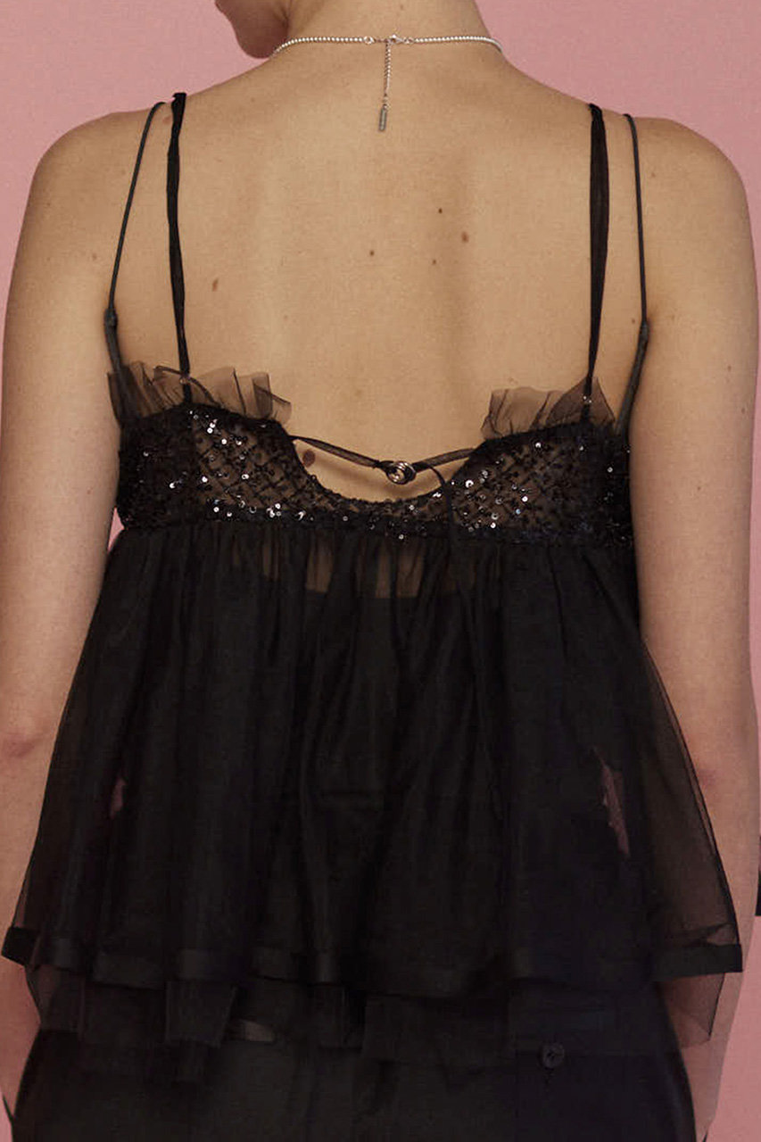 MAISON SPECIAL(メゾンスペシャル)|Shining Tiered Camisole MAISON SPECIAL(メゾンスペシャル)|Shining Tiered Camisole