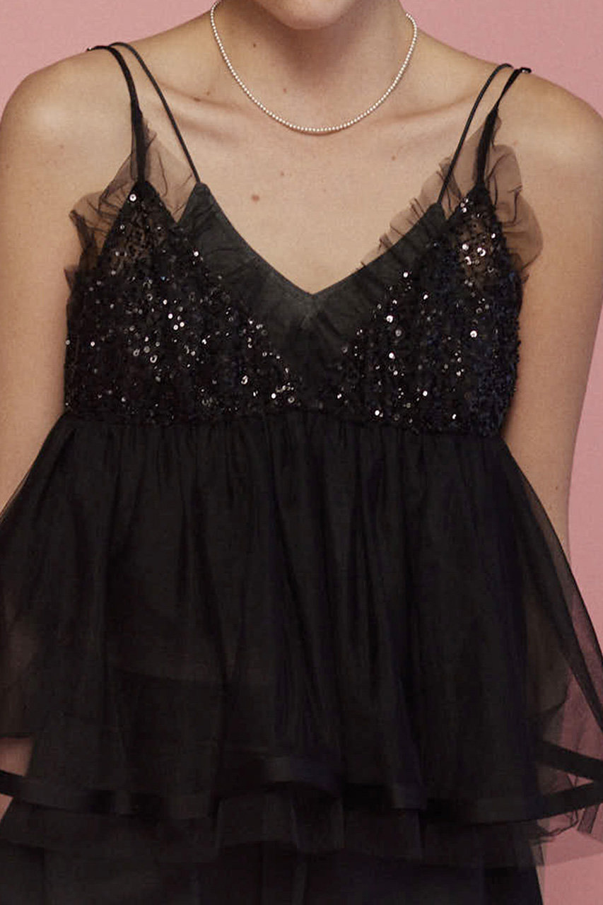MAISON SPECIAL(メゾンスペシャル)|Shining Tiered Camisole MAISON SPECIAL(メゾンスペシャル)|Shining Tiered Camisole
