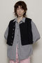 【予約販売】Tweed Fringe Vest/ツイードフリンジベスト メゾンスペシャル/MAISON SPECIAL C.GRY(チャコールグレー)