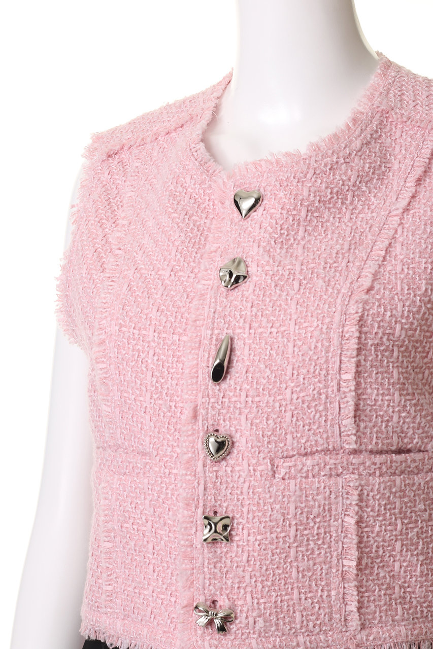 MAISON SPECIAL(メゾンスペシャル)｜Tweed Fringe Vest/ツイード