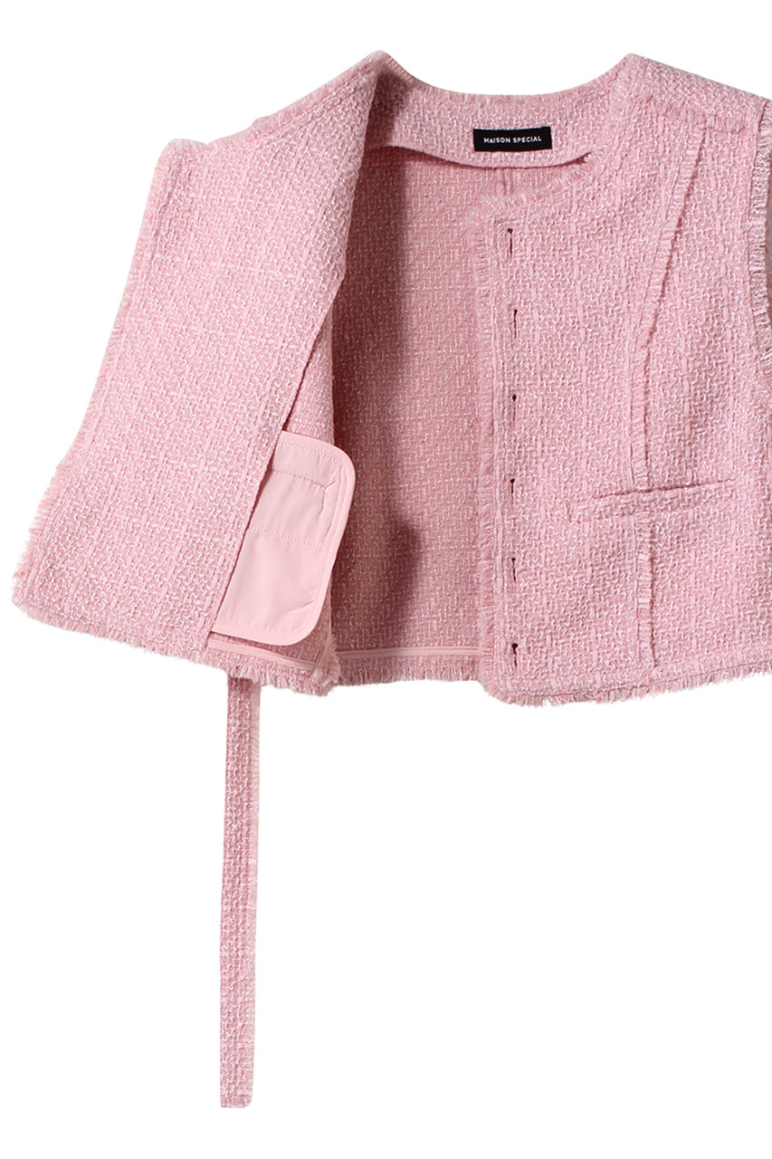 MAISON SPECIAL(メゾンスペシャル)｜Tweed Fringe Vest/ツイード