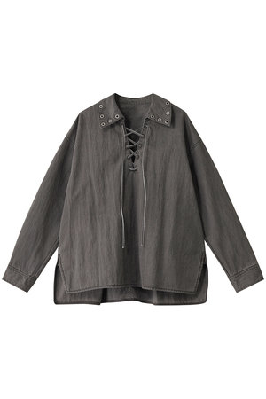 メゾンスペシャル/MAISON SPECIALのLace Up Oversize Pullover/レースアップブルオーバー(110400/110403)