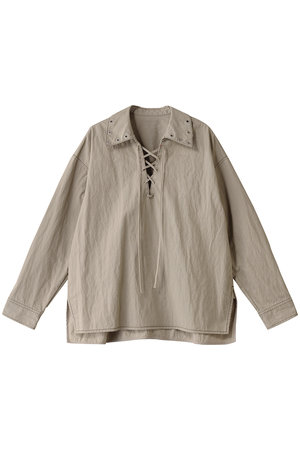 メゾンスペシャル/MAISON SPECIALのLace Up Oversize Pullover/レースアップブルオーバー(110400/110403)