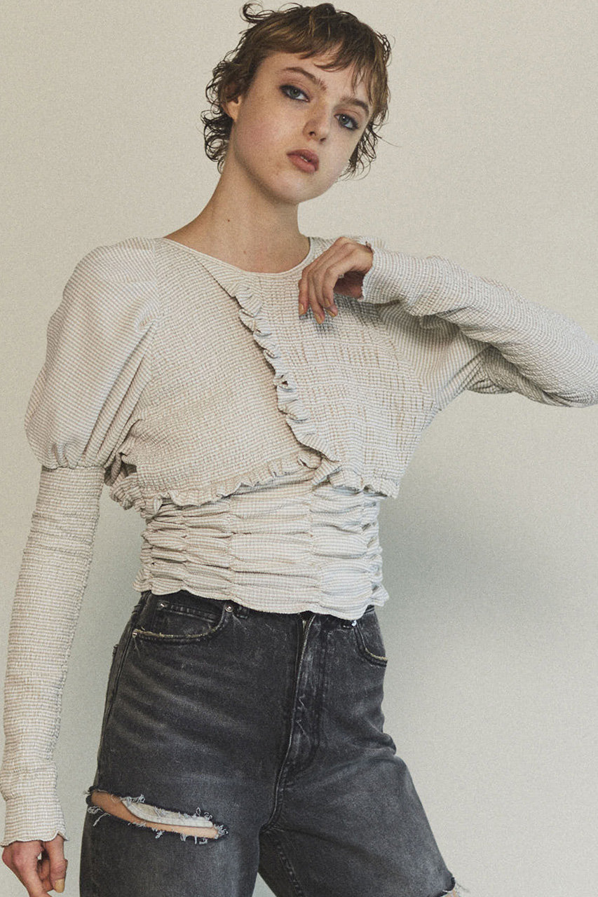 MAISON SPECIAL◆長袖ブラウス/FREE/ポリエステル/BLK/21242415303 AMBIDEX Store ○○さき編みお花 レース襟ブラウス(F シロ): l