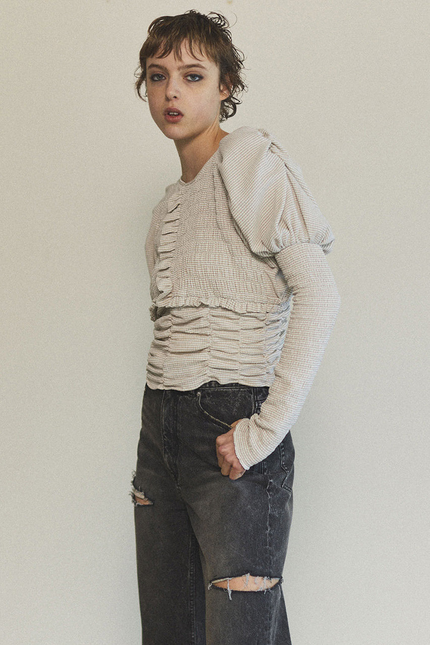 MAISON SPECIAL(メゾンスペシャル)｜2way Puff Sleeves Gathered