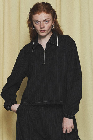 メゾンスペシャル/MAISON SPECIALのHalf Zip Tops/ハーフジップトップス(110400/110403)