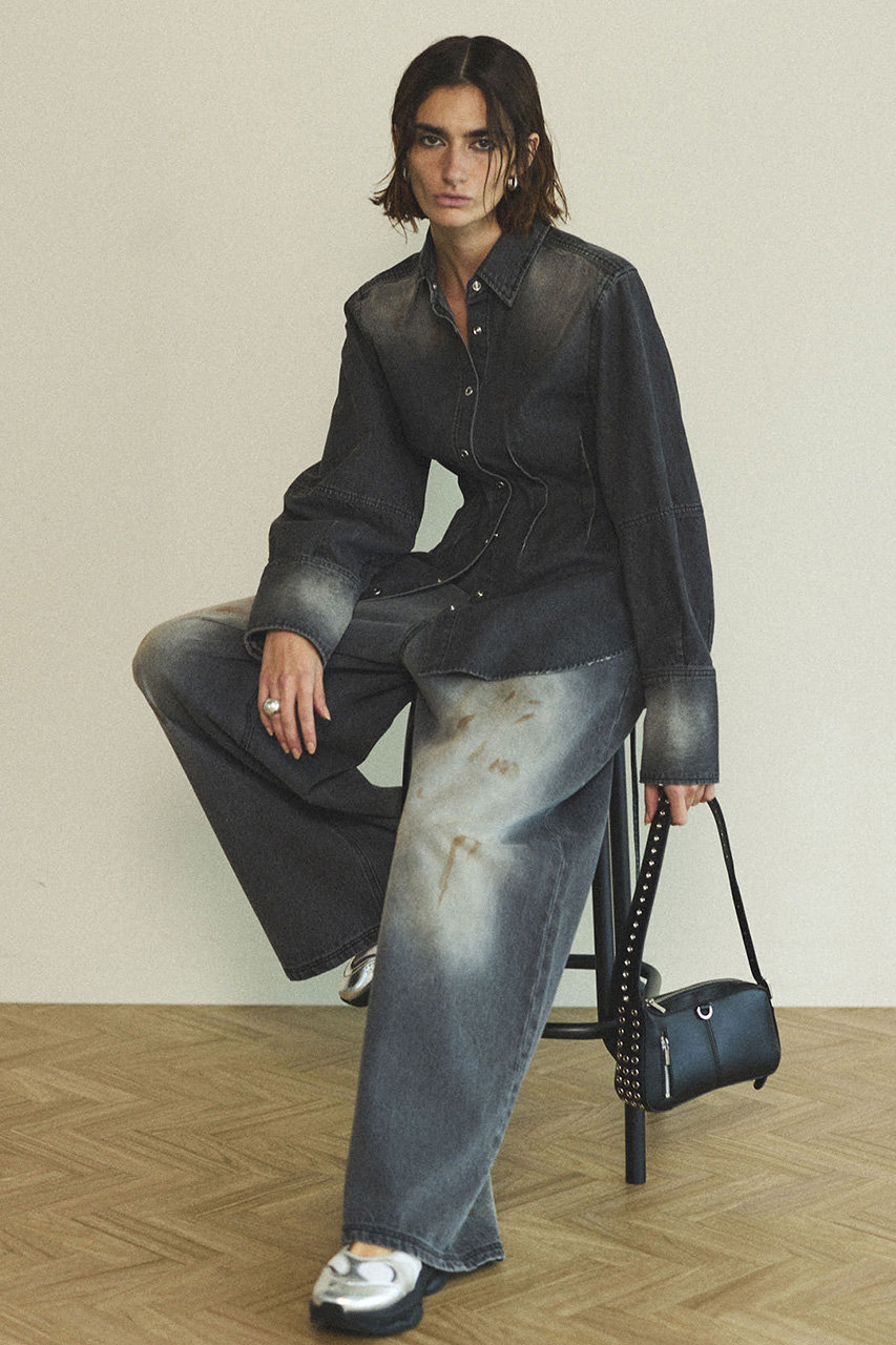 MAISON SPECIAL(メゾンスペシャル)｜Waist Sharp Denim Shirt/ウエスト