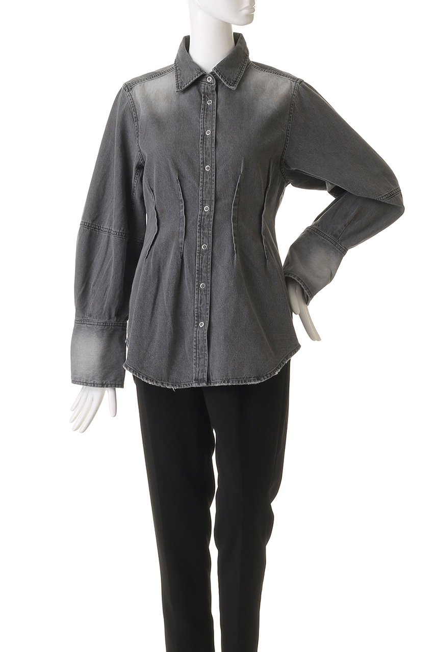 MAISON SPECIAL(メゾンスペシャル)｜Waist Sharp Denim Shirt/ウエスト