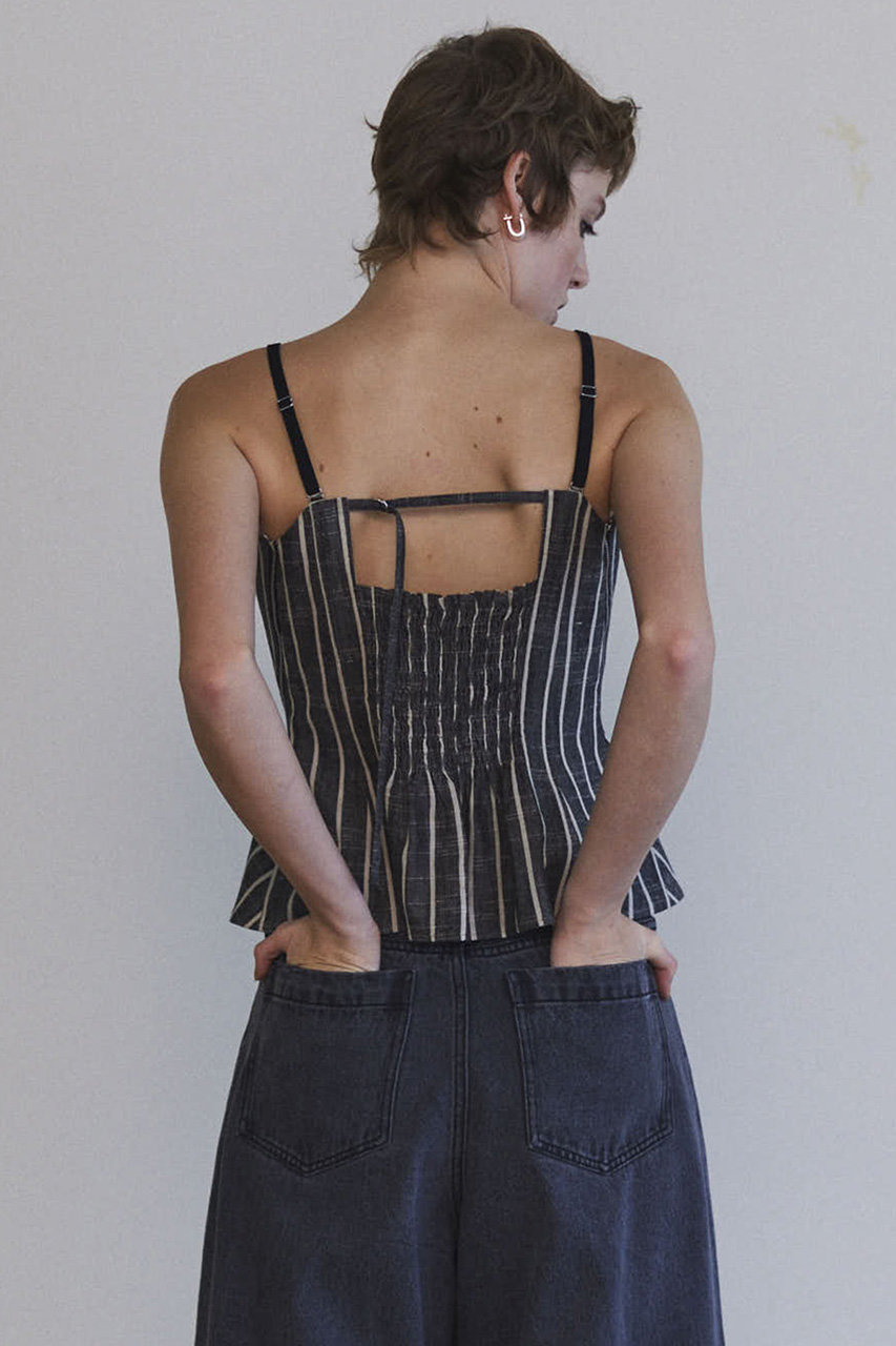 MAISON SPECIAL(メゾンスペシャル)｜Stripe Lace Up Bustier
