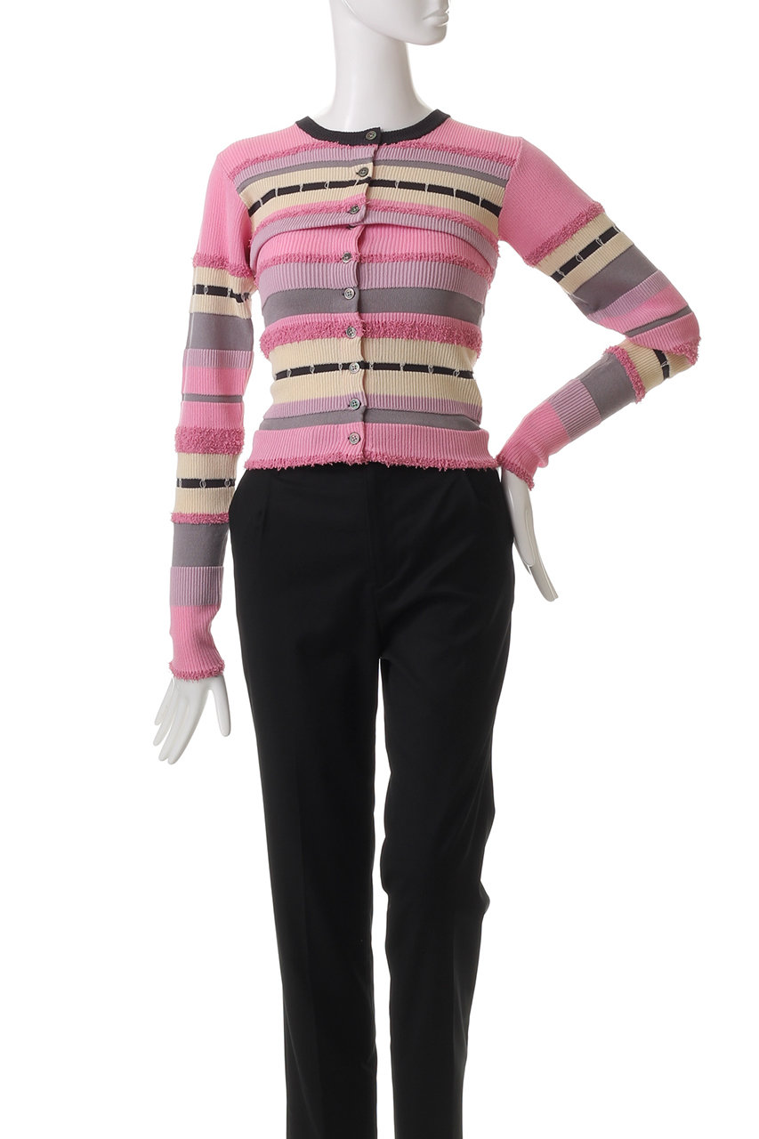 カーディガン Multiway Colorful Border Cardigan/マルチウェイカラフルボーダーカーディガン「MAISON SPECIA MAISON SPECIAL(メゾンスペシャル)｜Multiway Colorful Border