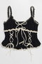 【予約販売】Wide Rib Lace Up Bustier/ワイドリブレースアップビスチェ メゾンスペシャル/MAISON SPECIAL BLK(ブラック)