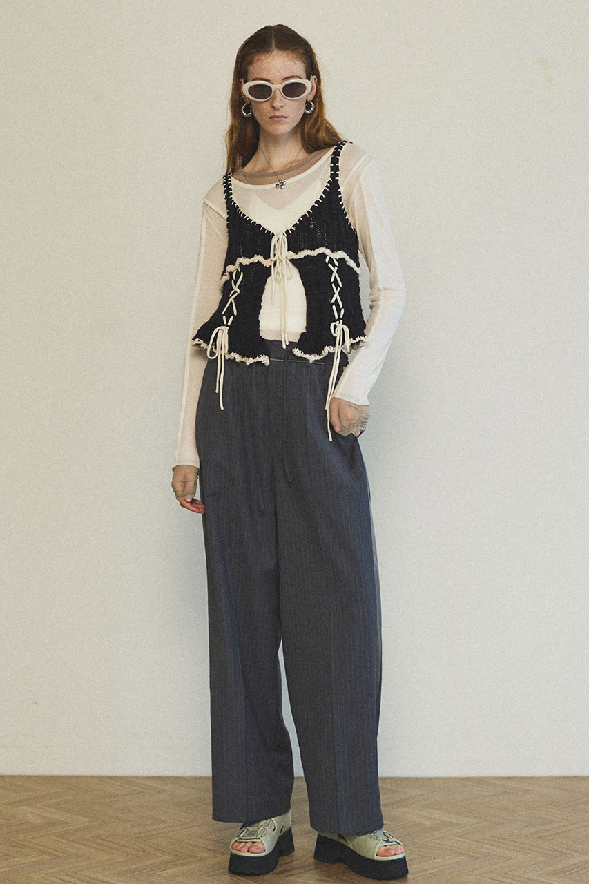 なーなこ様専用！ワイドリブレースアップビスチェ【MAISON